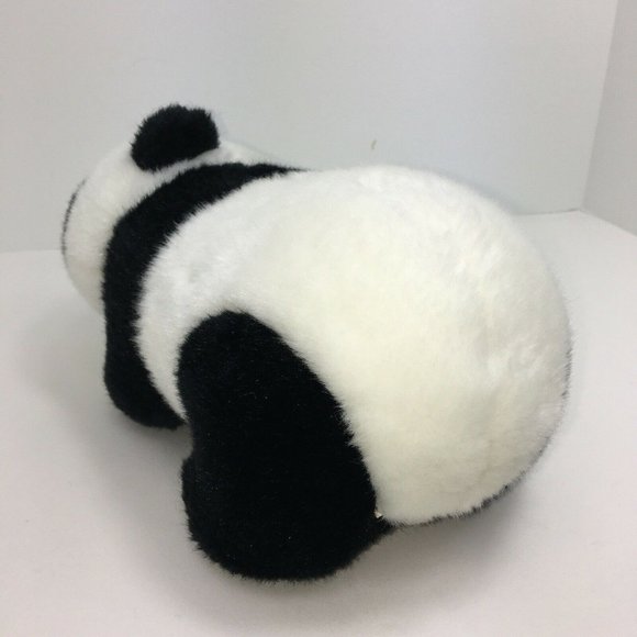 Panda Bear Plush Stuffed Animal 10" Black White Baby Standing Forest Animals - Picture 5 of 12